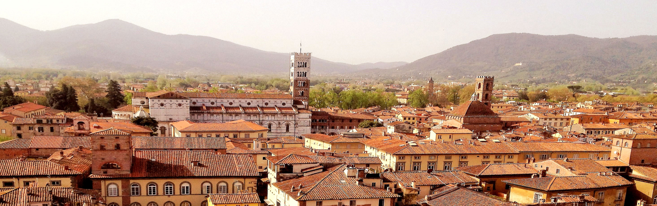 The center of Lucca, medieval city