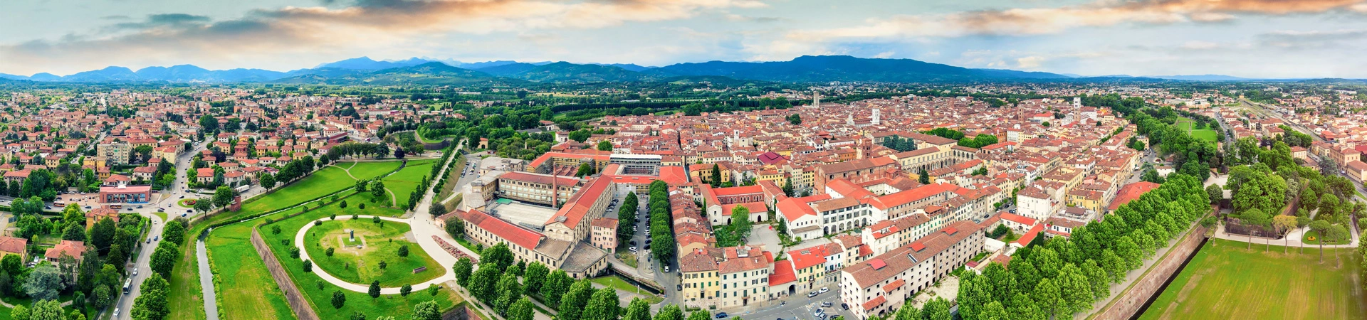 Lucca, panoramica centro città